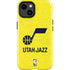 NBA Utah Jazz Yellow Texture iPhone 15 Impact Case